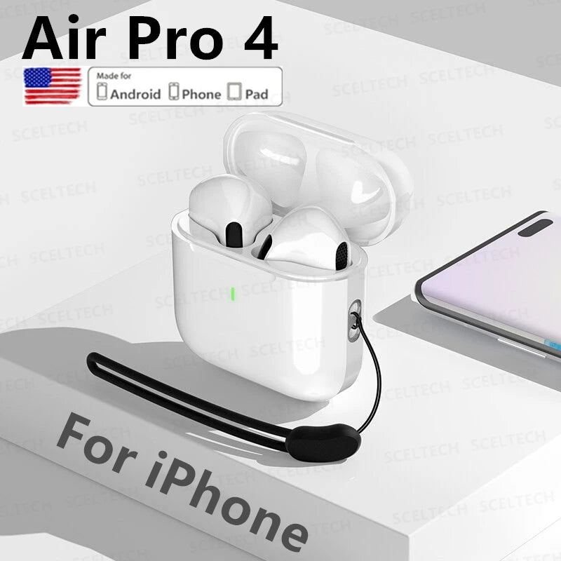 Air Pro 4: Sport Headset with Charging Bin, Lanyard, Touch Control