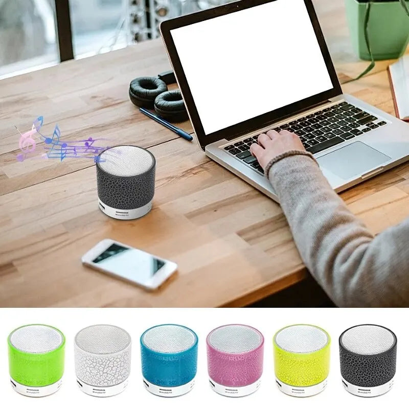 Bluetooth Mini Speaker: Wireless, LED, TF Card, USB, Portable Subwoofer for PC/Phone