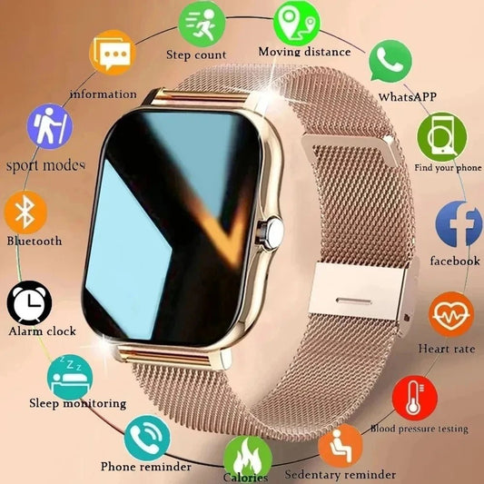 2024 Full Touch Screen Smartwatch: BT Call, Sport Fitness, Gift for Men/Women