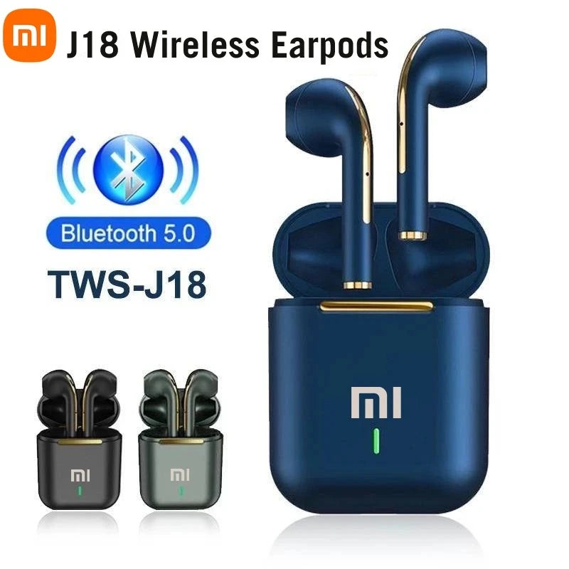 Xiaomi J18 TWS Bluetooth Earphones: In-Ear, HiFi Stereo, Waterproof Sport Headset with Mic