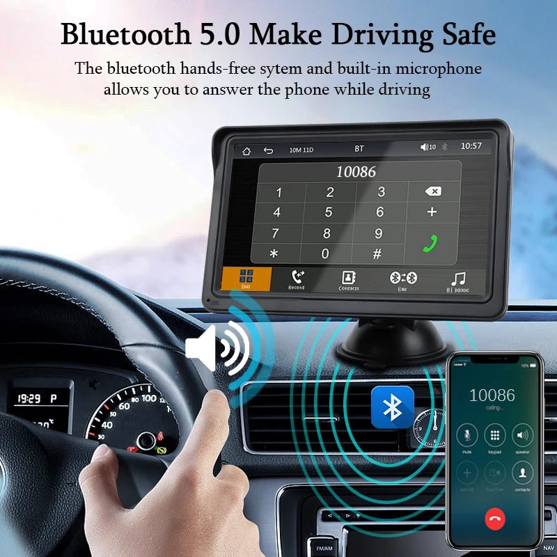 7-Inch CarPlay Android/Apple Auto Multimedia Player with Touch Screen