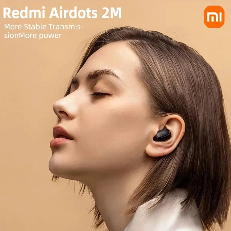 New Xiaomi Redmi Airdots 2: Wireless Bluetooth Earbuds with Mic