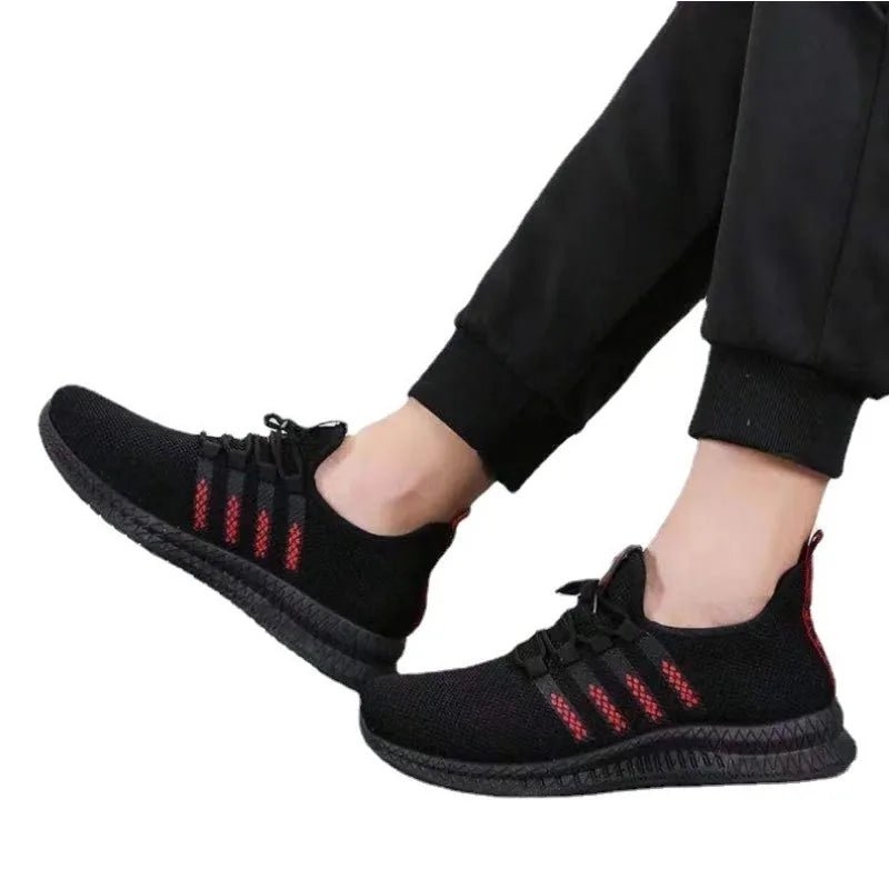 2024 Summer Men's Casual Shoes: Low-Cut Flying Weave Running Sneakers