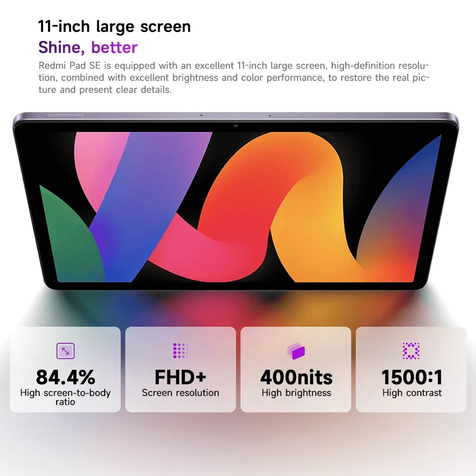 Xiaomi Redmi Pad SE: 11'' FHD+ 90Hz, 128GB/256GB, Snapdragon 680, 8000mAh