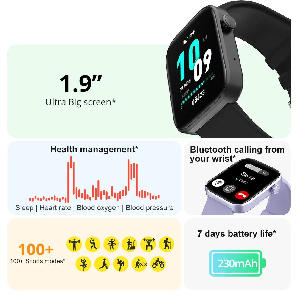 COLMI P71 Voice Calling Smartwatch: Health Monitoring, IP68 Waterproof, Voice Assistant