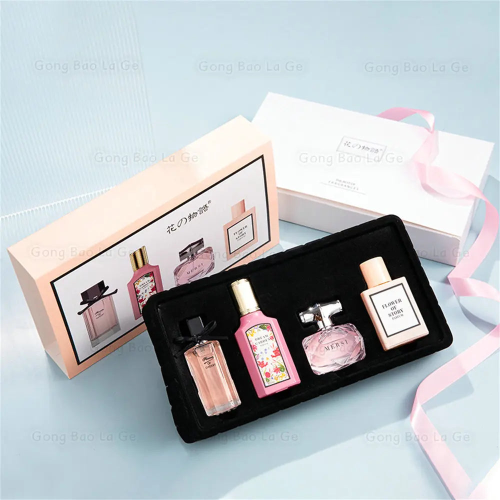 Brand Women Perfume Floral Scent Gift Box 110ml Four Piece Set