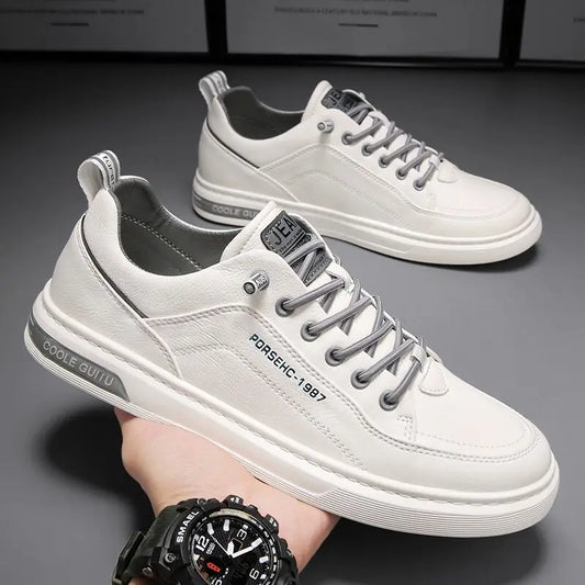 Rollstep Breathable White Casual Sneakers