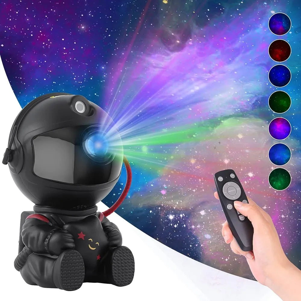 Galaxy Night Light Projector: Astronaut Space Nebula LED Lamp