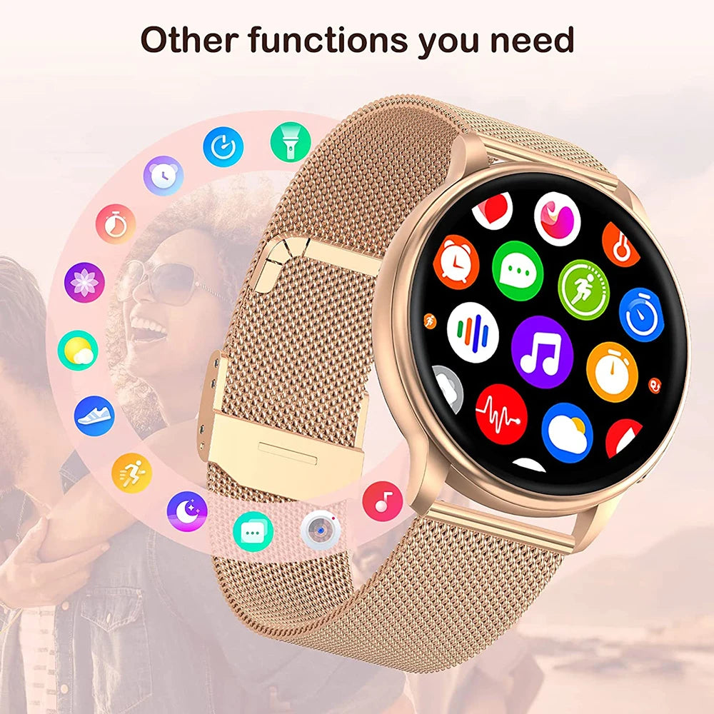 WEEDOM 2023 Bluetooth Call Smartwatch: Custom Dial, Fitness Tracker, Heart Rate Monitor for Android & iOS