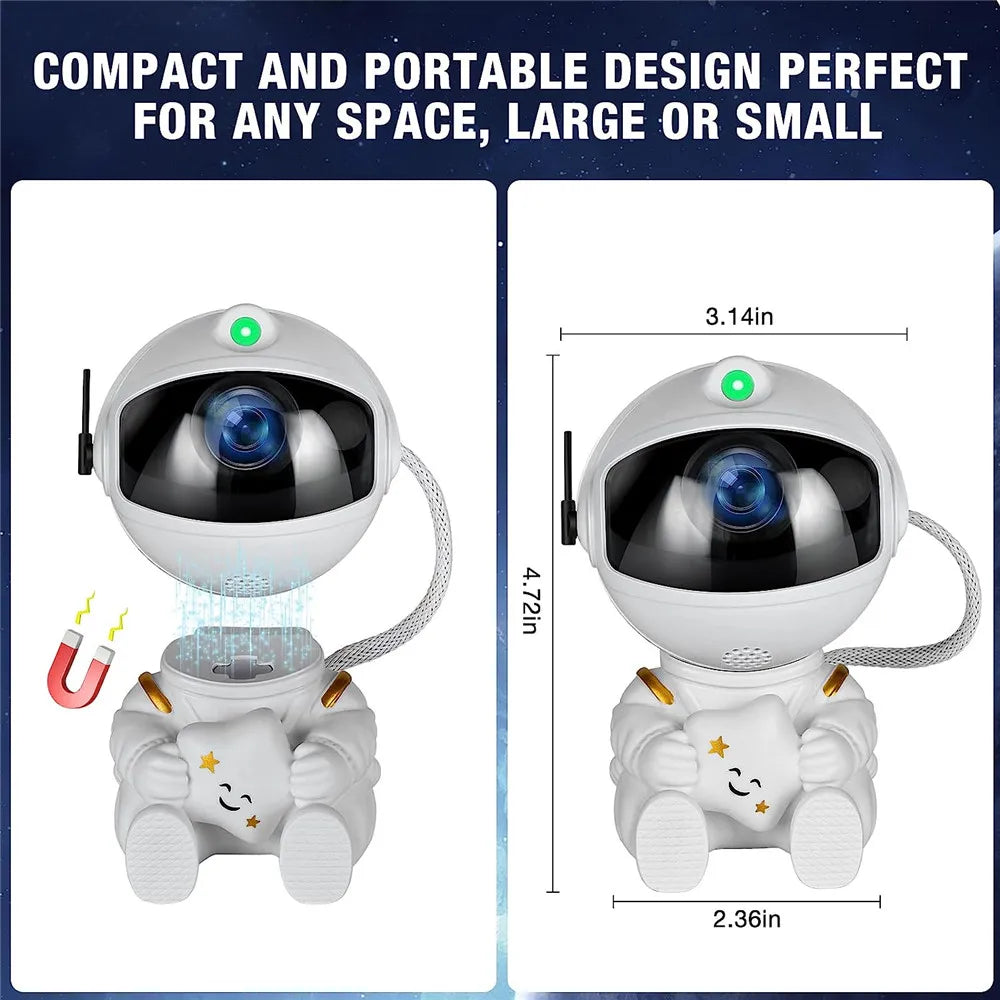 Galaxy Night Light Projector: Astronaut Space Nebula LED Lamp